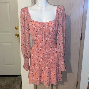Pink flowery Spring/summer dress